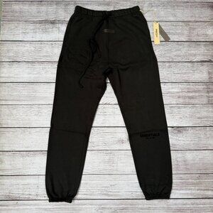 NEW Fear of God Essentials Sweatpants Stretch Limo Black